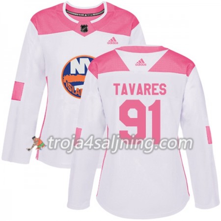 New York Islanders tröja John Tavares 91 Vit 2017-2018 Adidas Rosa Fashion Authentic - Dame NHL Tröjor New York Islanders tröja John Tavares 91 Vit 2017-2018 Adidas Rosa Fashion Authentic - Dame NHL Tröjor